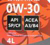 ����� �������� ������������� Takayma 0W30 A3/B4, 4 �����.