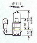 ����� ������������� OSRAM H3 12v 55w; Pk22s; ������/�������, 64151