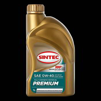 ����� �������� ������������� Sintec Premium 0W40, 1 ����., 322777