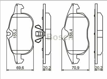 ������� ��������� �������, �������� BOSCH �������� OPEL Astra H (05-) , Vectra C (02-) , Zafira B (06-), 0986494044