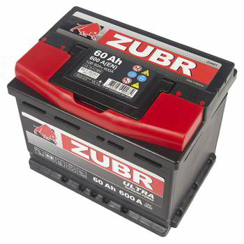 ������� �������������� (���) ZUBR Ultra 60Ah L+, (+/-), 12V, 600A EN., ZU601