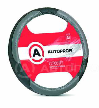 ������� �� ���� AUTOPROFI ����. �/38��; ���. LUXURY, �����. ����, 3������� ������� �� �������, ������/�����, AP-1010 BK/GY (M)