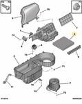 ������ ���������� ������ PEUGEOT / CITROEN NISSAN TEANA 03-08/X-TRAIL 01-13/MITS ASX/LANCER 08-17/OUDLANDER 06-/12-/PEUGEOT 4007/CITR C-CROSSER, 6447ZX, 6447ZY, 6479E9