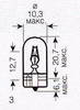 ����� ������������� OSRAM WY5W 12v 5w; W2.1*9.5d; ������, 2827NA