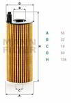 ������ �������� MANN BMW 2 ( F22 ) , 5 ( F10 , F18 ) ,  X3  ( F25 ) ,  X4 ( F26 ), HU60141Z