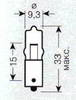 ����� ������������� OSRAM H10W 12v 10w; BA9s; �����������, 64113