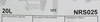 ����� ��� �������������� ������ ��� ������� HYDRAULIC HLP 32, 20 ������., NRS025