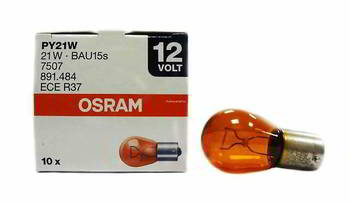 ����� ������������� OSRAM PY21W 12v 21w; BAU15s; ������, 7507