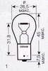 ����� ������������� OSRAM PY21W 12v 21w; BAU15s; ������, 7507
