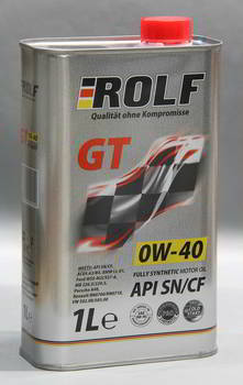 ����� �������� ������������� Rolf GT 0W40, 1 ����., 322306