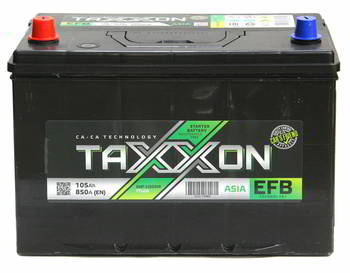 ������� �������������� (���) TAXXON EFB ASIA 105ah L, (+/-), 850�., 771105