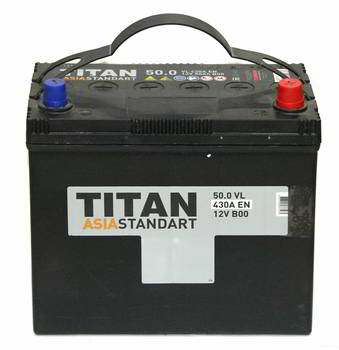 ������� �������������� (���) TITAN ASIA STANDART 6��-50.0 A/h, R+(-/+), 430A EN, 236 � 128 � 221., 32565, 4607008887563