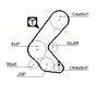 ������ ��� GATES ������ ��� (����� ������ 136x25)  Mazda 323 ,  Isuzu Gemini, Opel Astra , Corsa 1.5D , TD / 1.7TD  87>, 5193XS