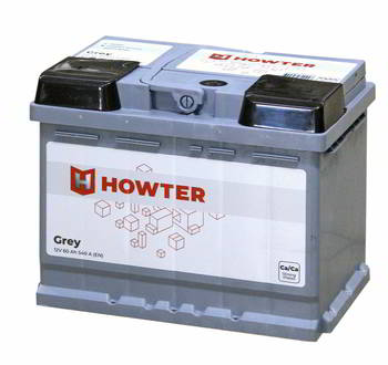 ������� �������������� (���) HOWTER Grey 60Ah, 12V, 540A EN, 242x175x190, ������ ����������, L2060054113