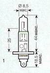 ����� ������������� OSRAM H1 24v 70w; P14, 5s, 64155