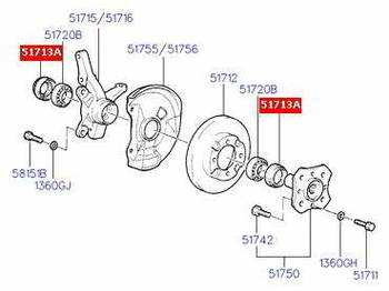 ������� ������� HYUNDAI / KIA ��������, 5171321000, 51713-21100