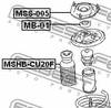 ����� ������������ �������� �������� FEBEST MITSUBISHI LANCER CS 2000-2009,  PSA 4007, 4008, C-Crosser, C4, MSHB-CU20F