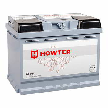 ������� �������������� (���) HOWTER Grey 60Ah, 12V, 540A EN, 242x175x190, �������� ����������, 60R