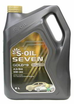 ����� �������� ������������� S-Oil SEVEN GOLD 9 A3/B4, 5W30, 6 ������., 34148