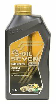 ����� �������� ������������� S-Oil SEVEN GOLD 9 A3/B4, 5W40, 1 ����., E108221, 34123